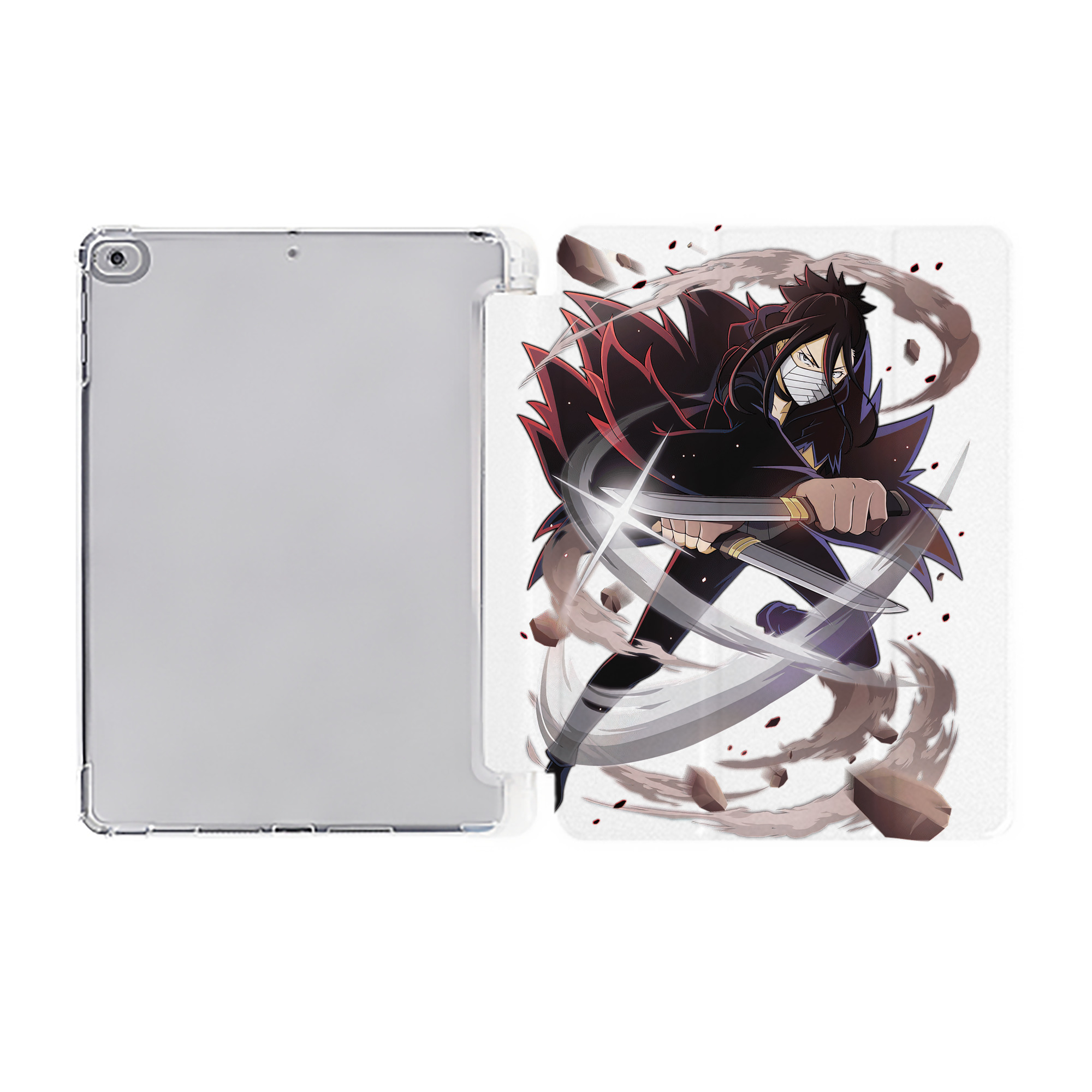 （画像用） 文豪ストレイドッグス Bungo Stray Dogs IPad ケース ペン収納付き 三つ折りスタンド PUレザー×シリコン 対応機種9.5/10.5/10.9インチ